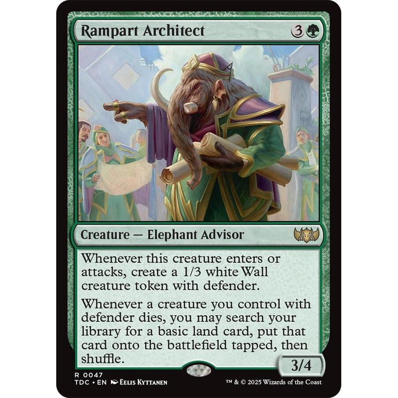 Rampart Architect [Tarkir: Dragonstorm Commander]