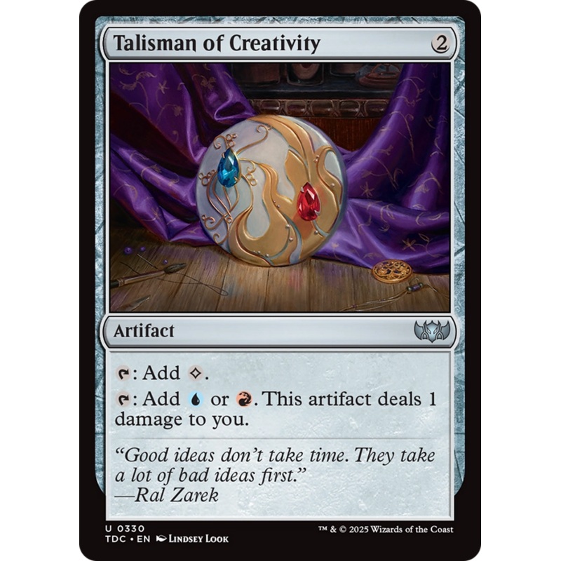 Talisman of Creativity [Tarkir: Dragonstorm Commander]