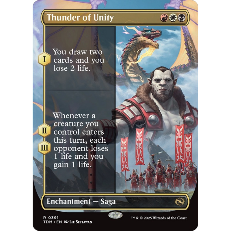 Thunder of Unity (Borderless) [Tarkir: Dragonstorm]