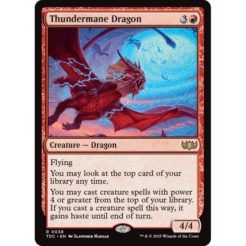 Thundermane Dragon [Tarkir: Dragonstorm Commander]