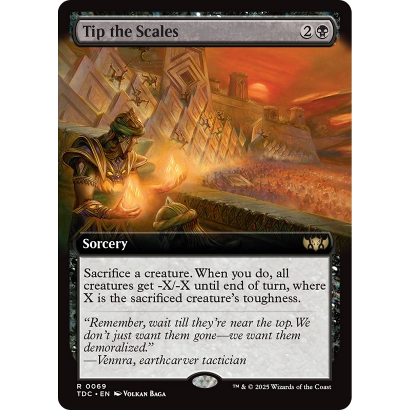 Tip the Scales (Extended Art) [Tarkir: Dragonstorm Commander]