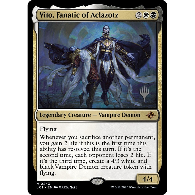 Vito, Fanatic of Aclazotz (Promo Pack) [The Lost Caverns of Ixalan Promos]