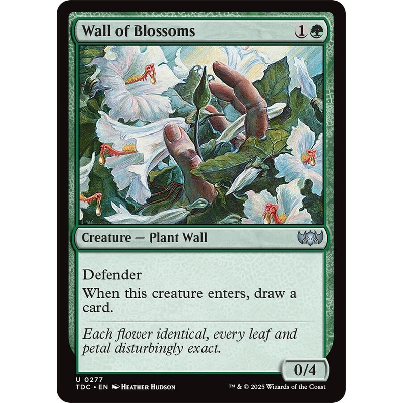 Wall of Blossoms [Tarkir: Dragonstorm Commander]