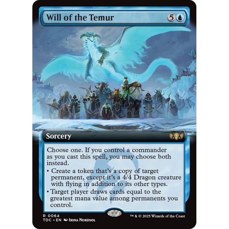 Will of the Temur (Extended Art) [Tarkir: Dragonstorm Commander]