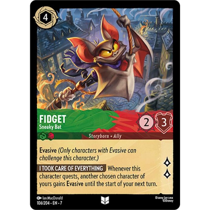Fidget - Sneaky Bat (106/204) [Archazia's Island]