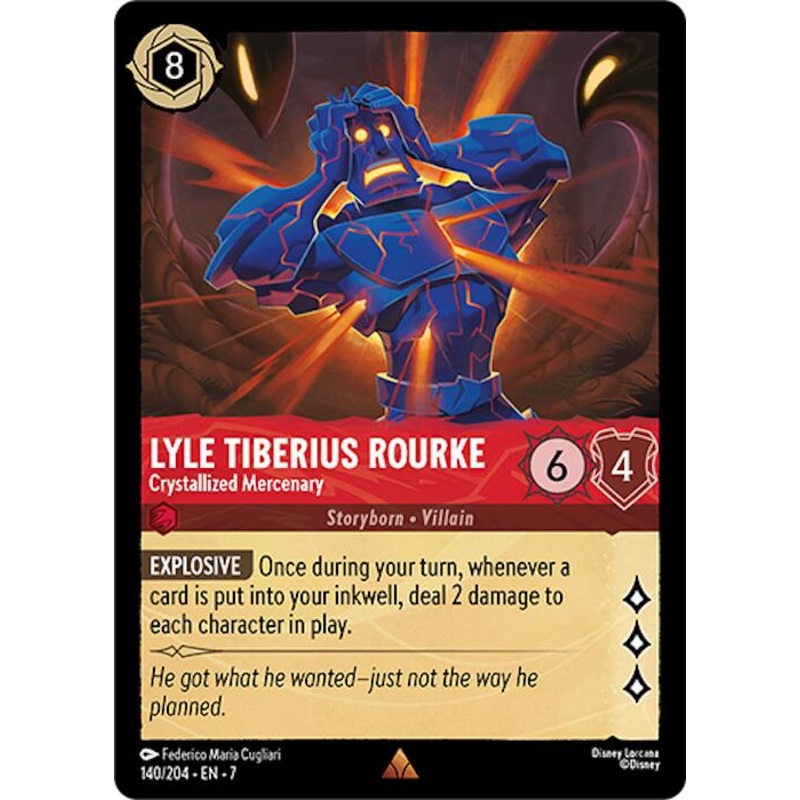 Lyle Tiberius Rourke - Crystallized Mercenary (140/204) [Archazia's Island]