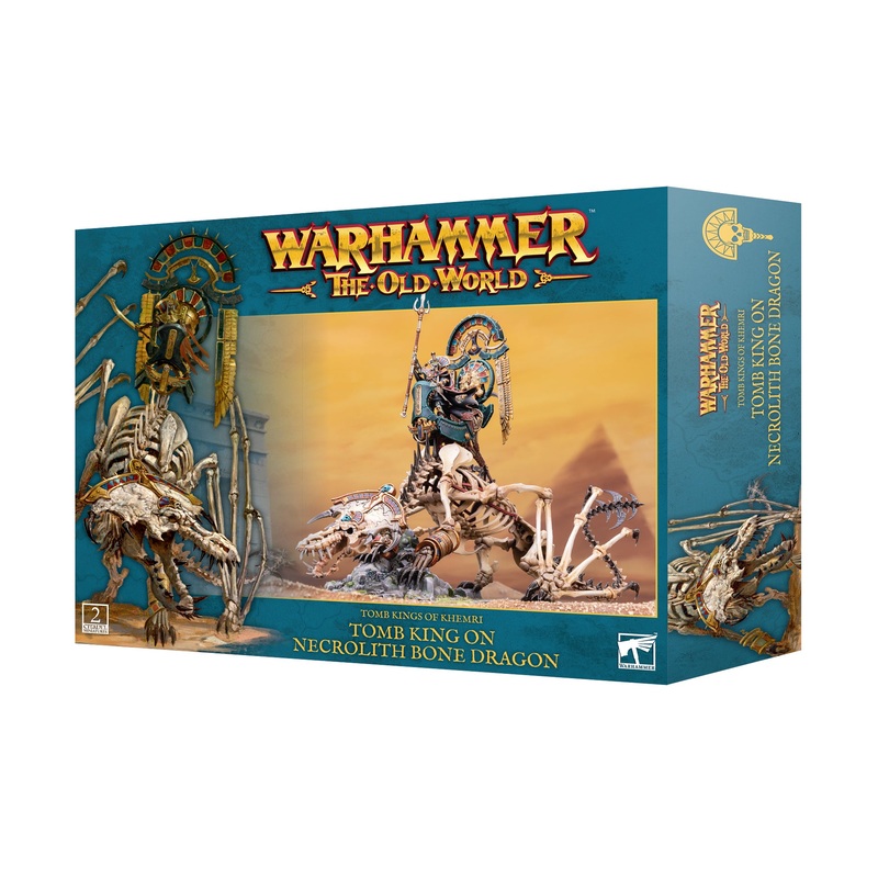 WARHAMMER: THE OLD WORLD - TOMB KINGS OF KHEMRI - TOMB KING ON NECROLITH BONE DRAGON