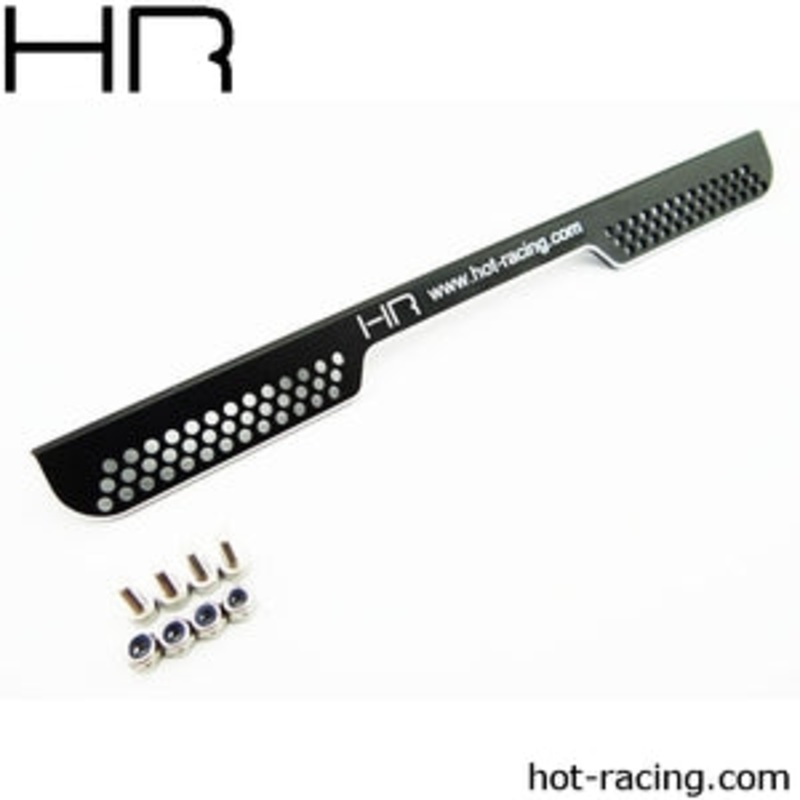HOT RACING SPN30G CNC Rear Splash Guard (Black) for Traxxas Spartan