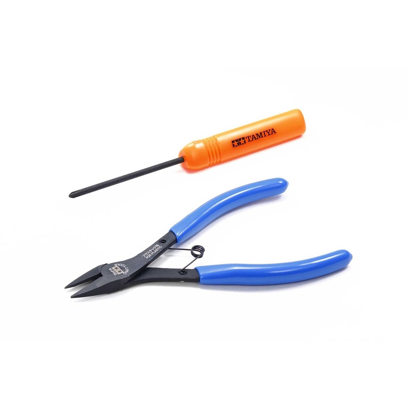 TAMIYA 74158 Mini 4WD Tools (Side Cutters, (+) Screwdriver)