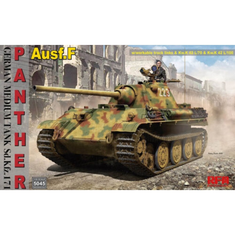 DRAGON 5045 1/35 Sd.Kfz.171 Panther Ausf.F w/Workable Track Links