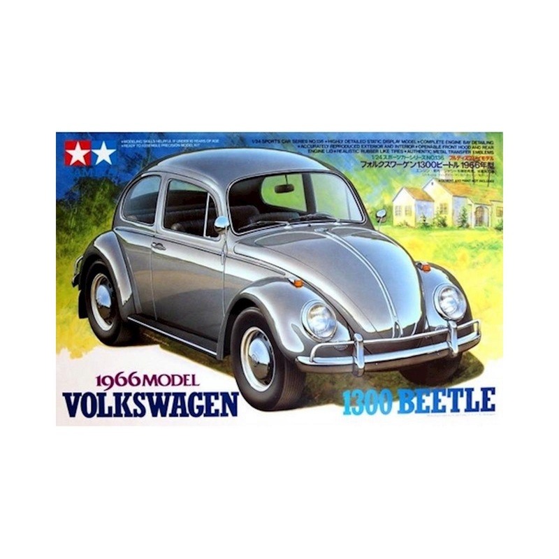TAMIYA 24136 1/24 1966 Volkswagen Beetle Model Kit 66