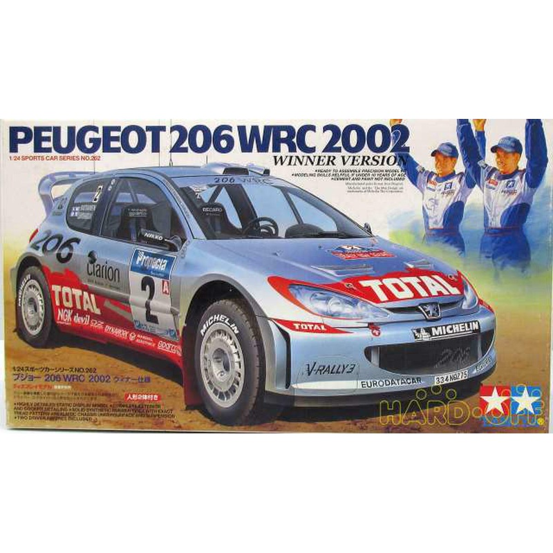TAMIYA 24262 1/24 Peugeot 206 Wrc 2002 Winner Specifications Display