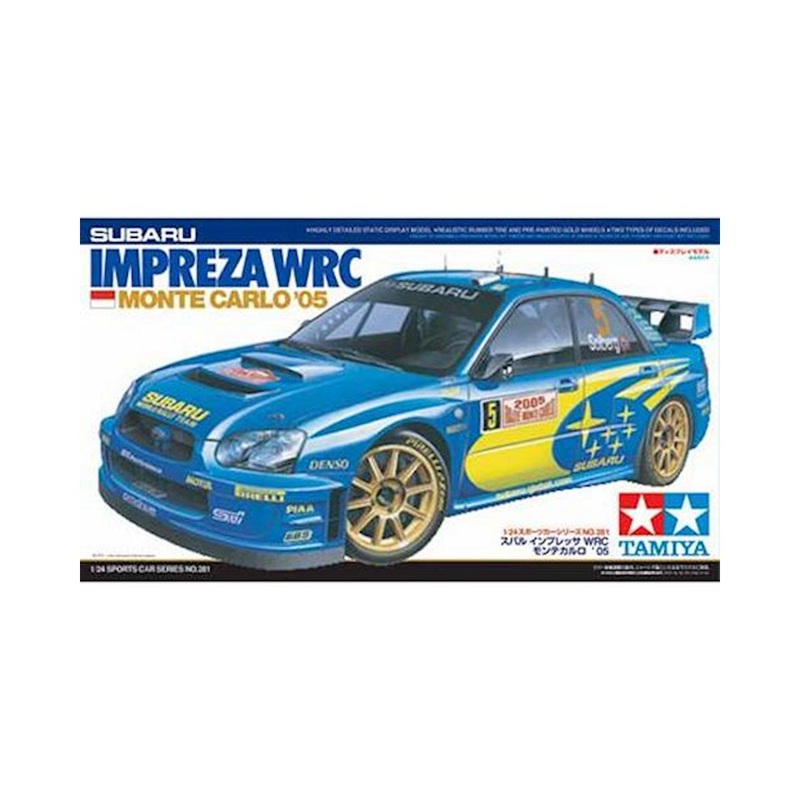 TAMIYA 24281 1/24 Subaru Impreza WRC Monte Carlo 2005 Race Car