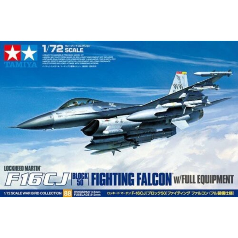 TAMIYA 60788 1/72 Lockheed Martin F-16CJ [Block 50] Fighting Falcon