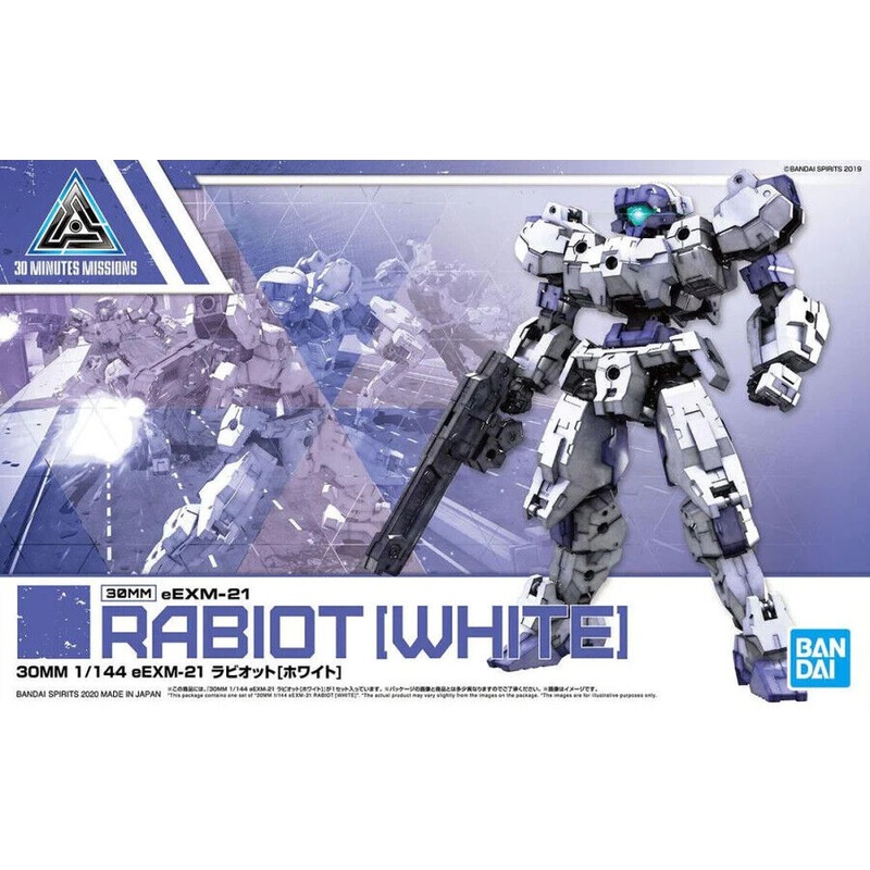 BANDAI 5059531 30MM eEXM-21 Rabiot Model Kit, White