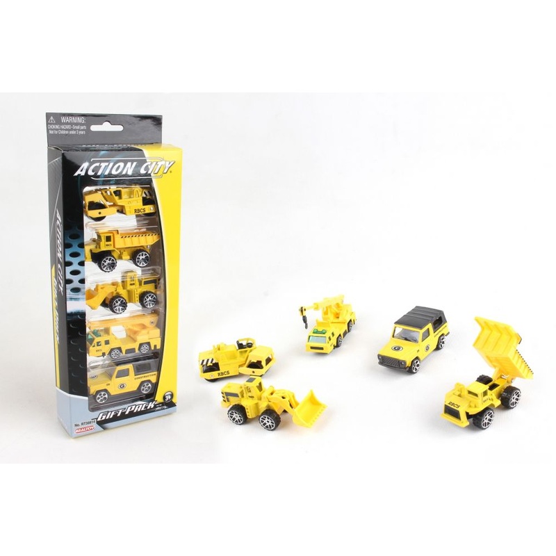 DARON RT38814 5 PIECE CONSTRUCTION VEHICLE GIFT PACK
