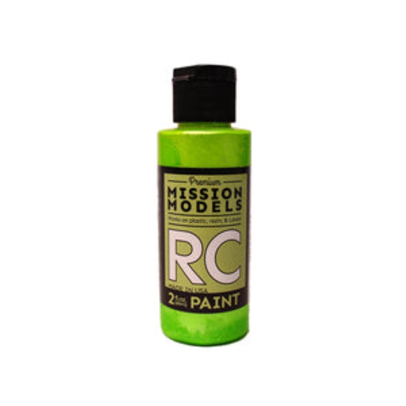 MISSION MODELS MMRC-028 Water-based RC Paint, 2 oz Bottle, Pearl Lime