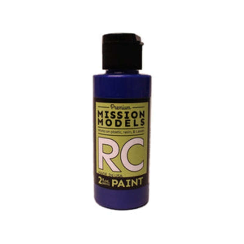 MISSION MODELS MMRC-030 Water-based RC Paint, 2 oz Bottle, Irdescent Blue