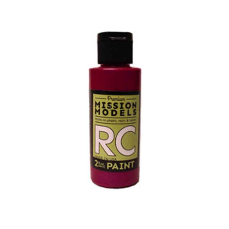 MISSION MODELS MMRC-032 Water-based RC Paint, 2 oz Bottle, Iridescent Candy Red