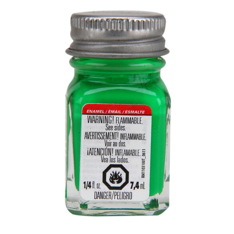 TESTORS 1174 Enamel 1/4oz, Green Fluorescent