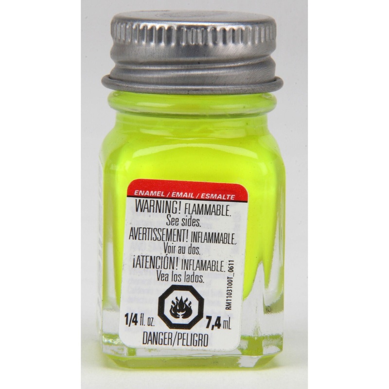 TESTORS 1177 Enamel 1/4oz, Yellw Fluorescent