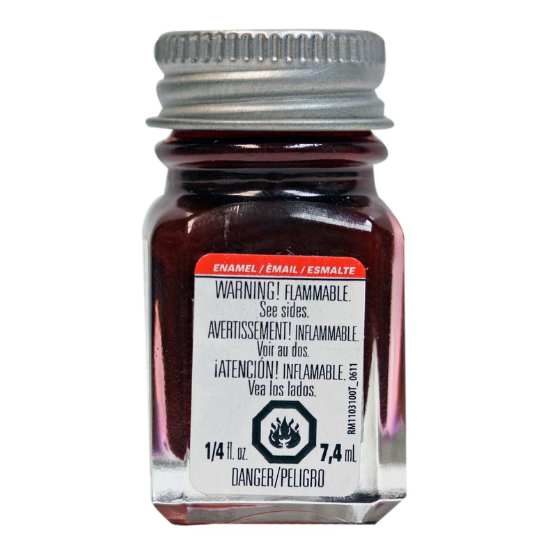 TESTORS 1529 Enamel 1/4 oz Metal Flake Red