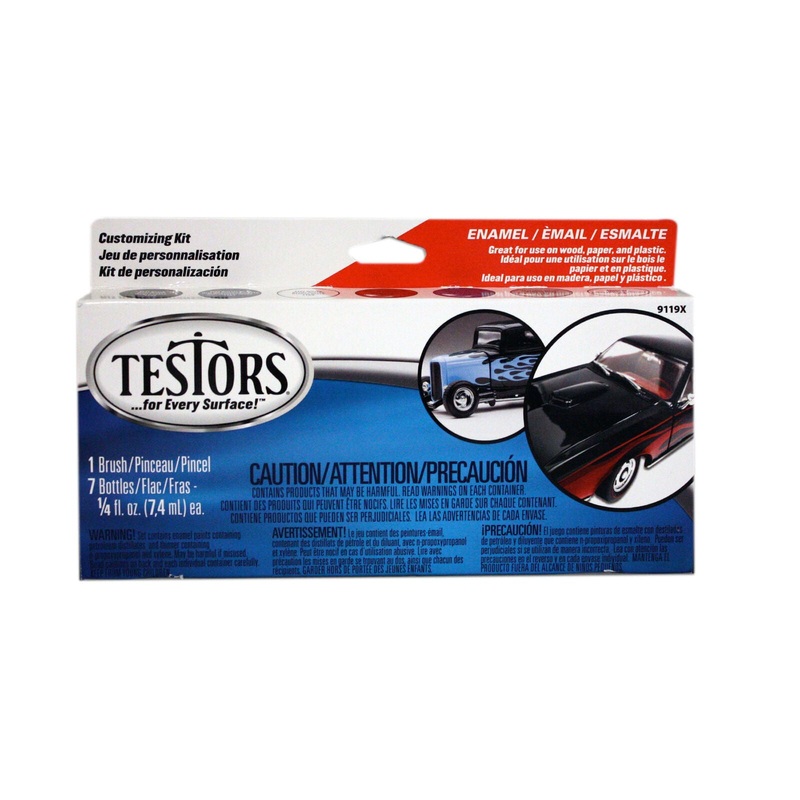 TESTORS 9119X Enamel Kit Model Car, 6 Colors