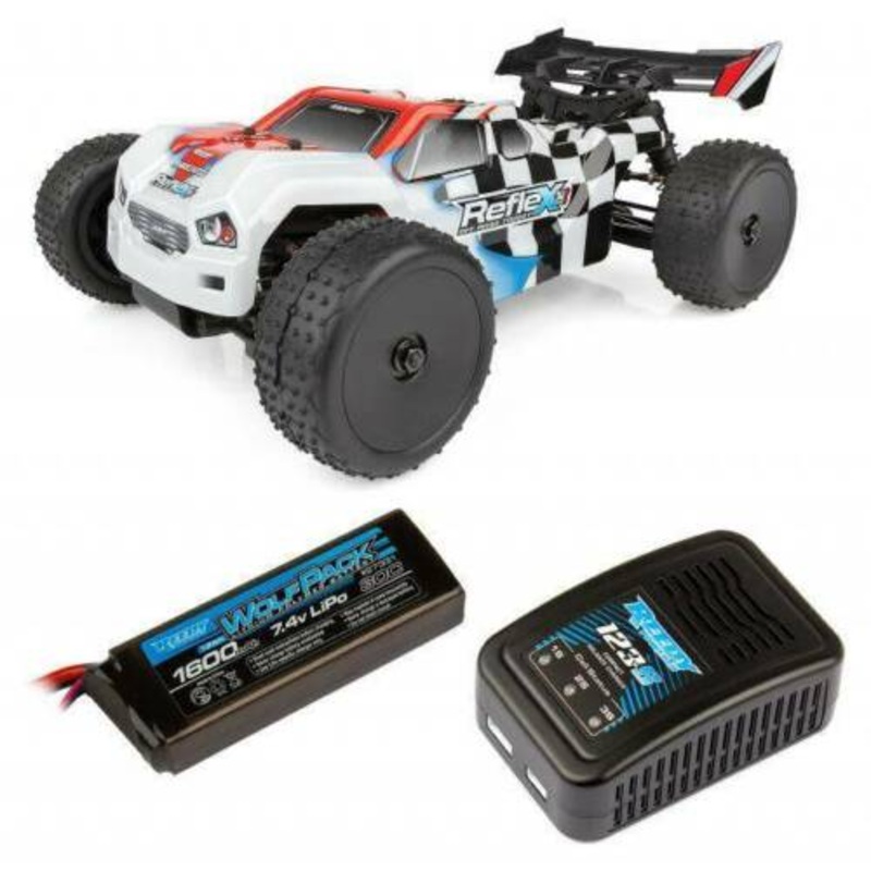 ASSOCIATED 20176C Reflex 14T RTR 1/14 Scale 4WD Truggy Combo w/2.4GHz Radio, Battery & Charger