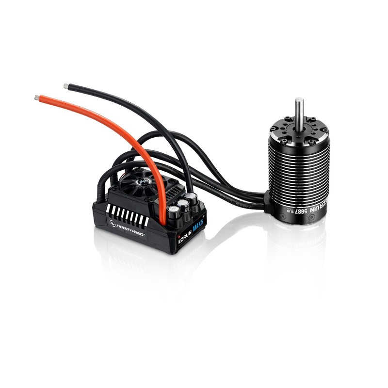 HOBBYWING 38010802 EzRun SL 5687 1100KV Motor, w/ Max6 Waterproof ESC - Brushless Combo