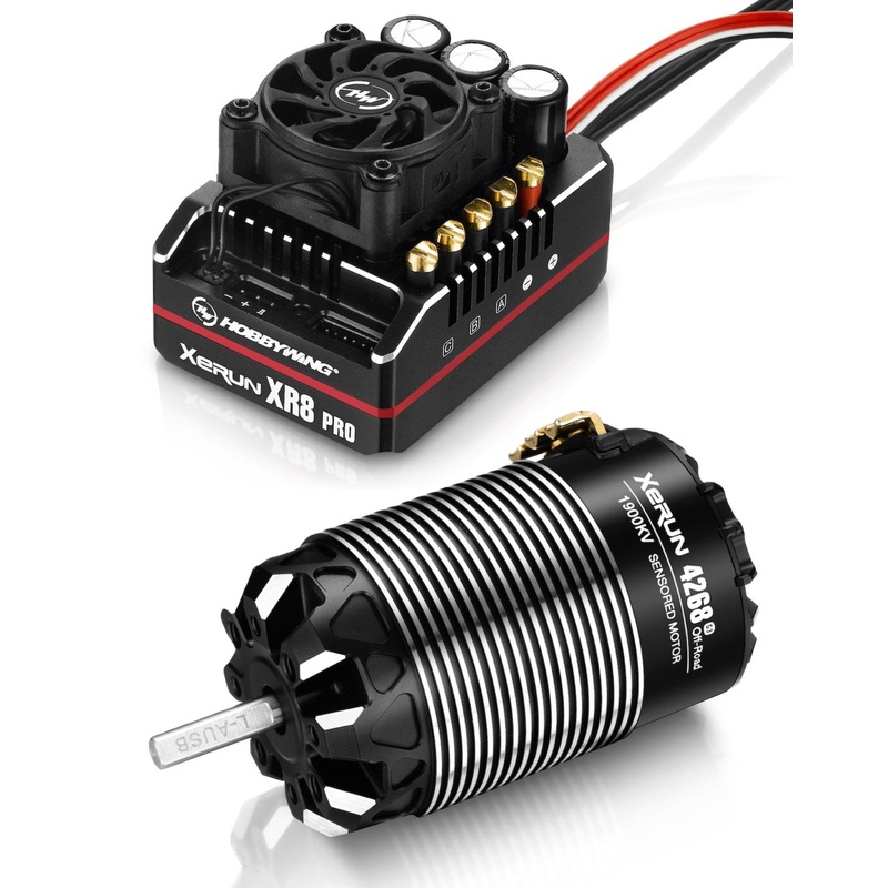 HOBBYWING 38020427 XeRun XR8 PRO G2 ESC 1900kv x 4268 G3 Motor
