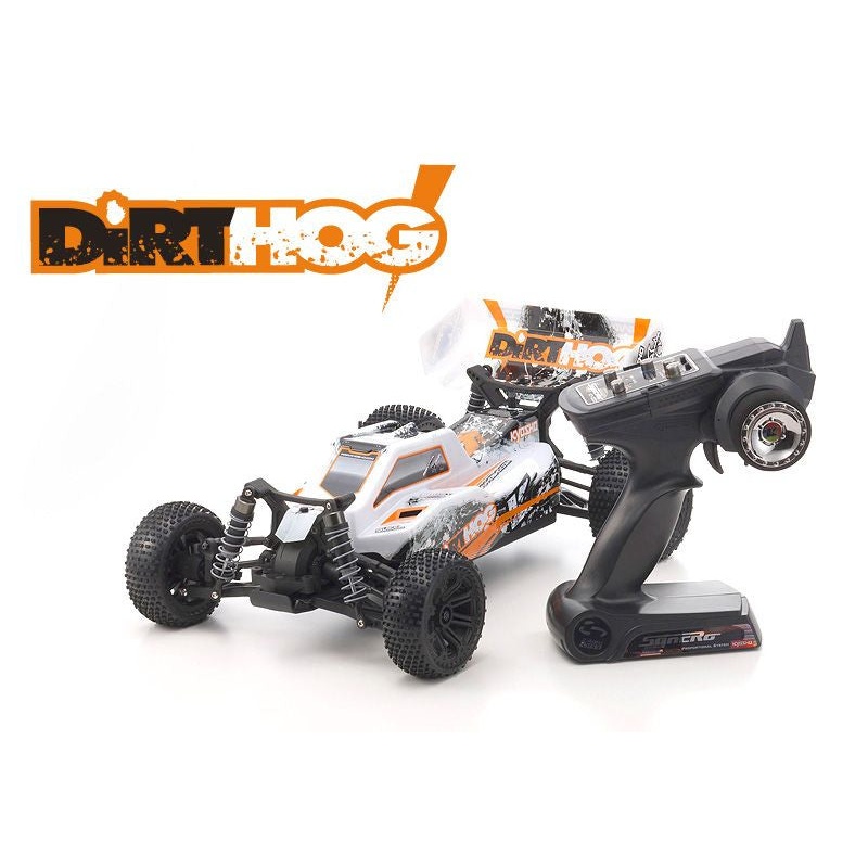 KYOSHO 30993T1B Dirt Hog 1/10th 4WD Electric Off Road Buggy w/2.4GHz, Battery & Charger (Orange)
