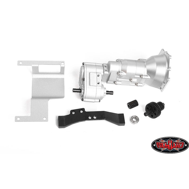 RC4WD TCI Heavy Duty R4 Single Speed Scale Transmission w/ O/U Drive Transfer Case