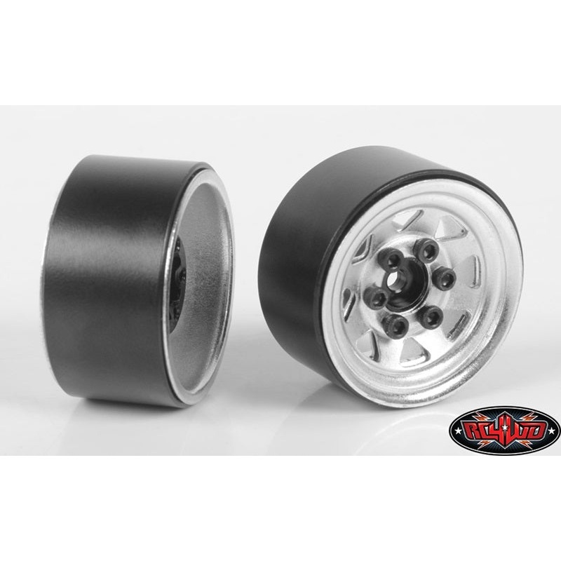 RC4WD Z-W0263 Stamped Steel 1.0" Stock Beadlock Wheels Chrome