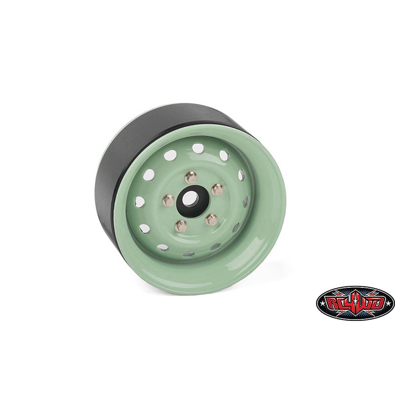 RC4WD Z-W0342 Heritage Edition Stamped Steel 1.9 Wheels (Grasmere Green) (4)