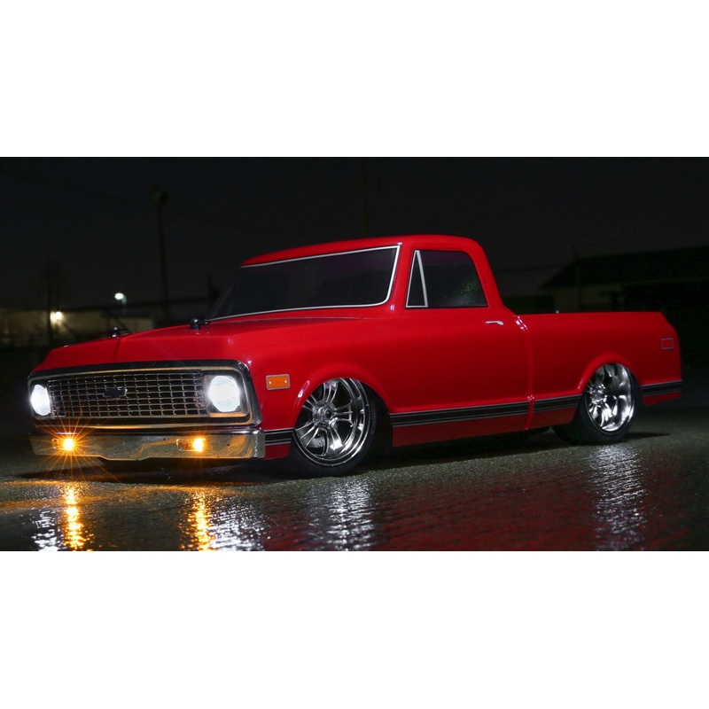 VATERRA VTR03100T2  1972 Chevy C10 Pickup Truck V-100 S 4WD Brushed RTR, Red *DISC