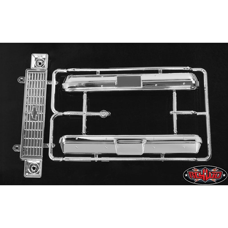RC4WD Z-B0094 Chevrolet Blazer Chrome Grill and Bumper Parts Tree