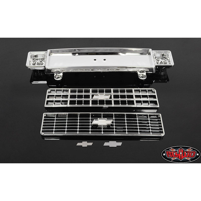 RC4WD Z-B0124 Chevrolet Blazer Chrome Front Grille w/Optional Inserts