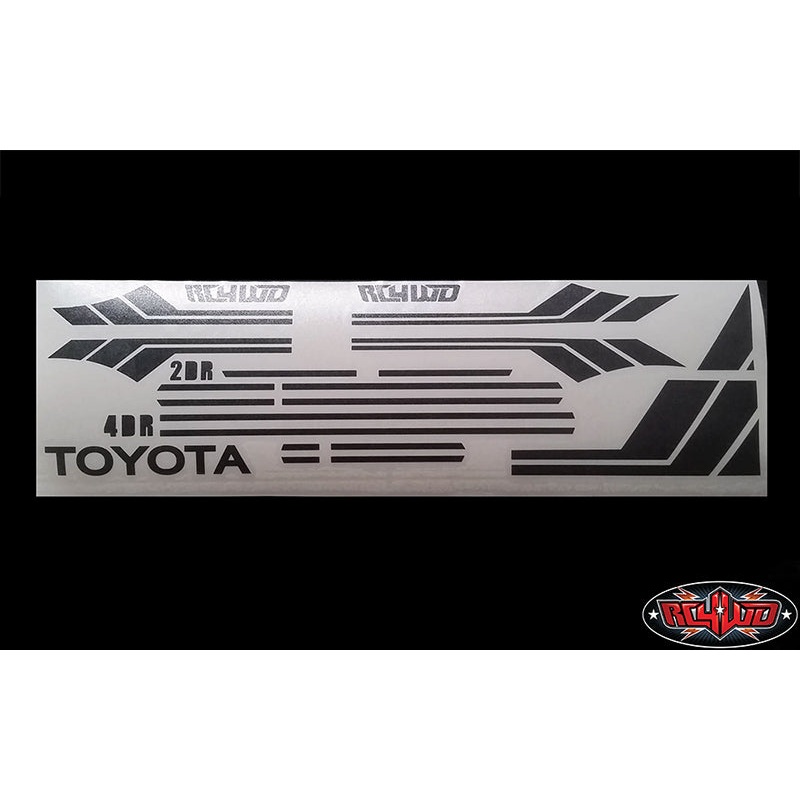 RC4WD Z-B0143 Clean Stripes for Mojave II 2/4 Door Decal Sheet (Black)