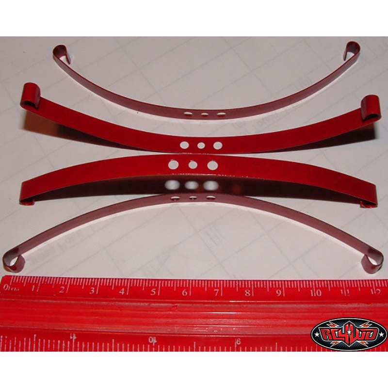 RC4WD Z-S0570 Red Super Soft Flex Leaf Springs (4)
