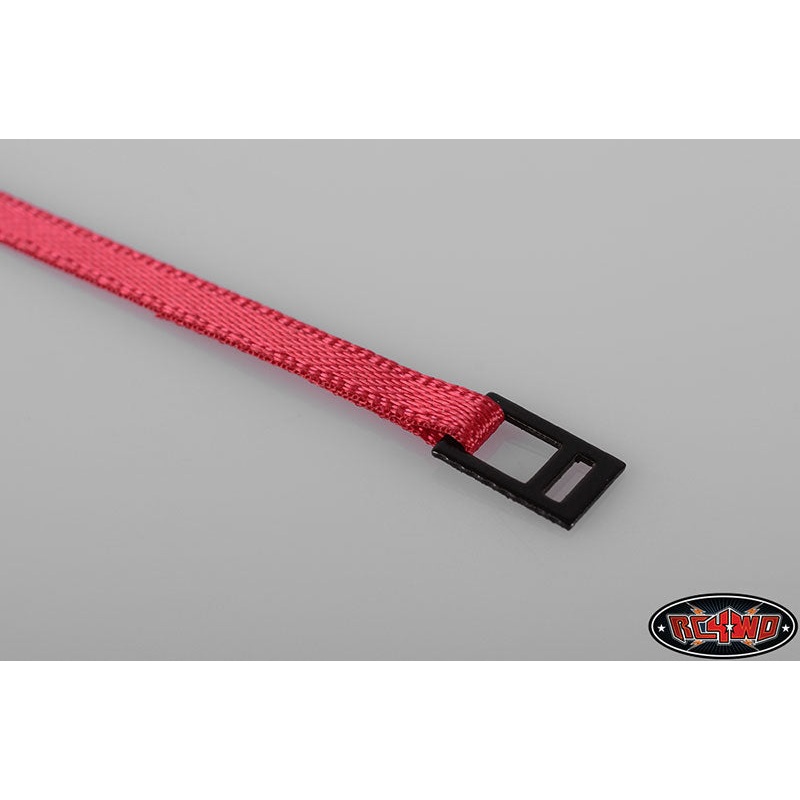 RC4WD Z-S0929 Red Tie Down Strap with Metal Latch