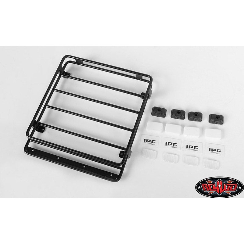 RC4WD VVV-C0540 Steel Roof Rack w/ IPF Lights for Toyota Tacoma