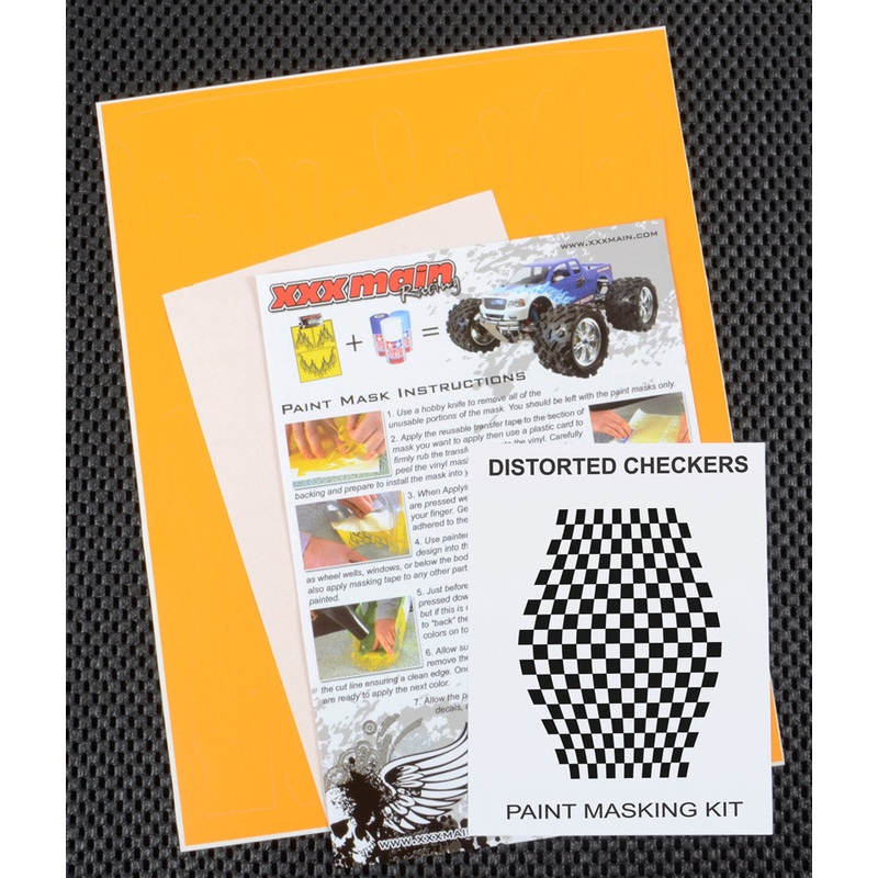 XXX MAIN M002L Distorted Checkers Paint Mask