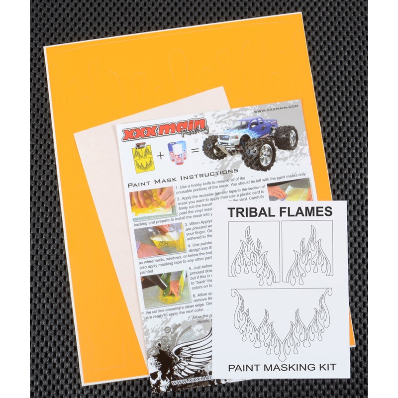 XXX MAIN M055L Tribal Flames Paint Mask