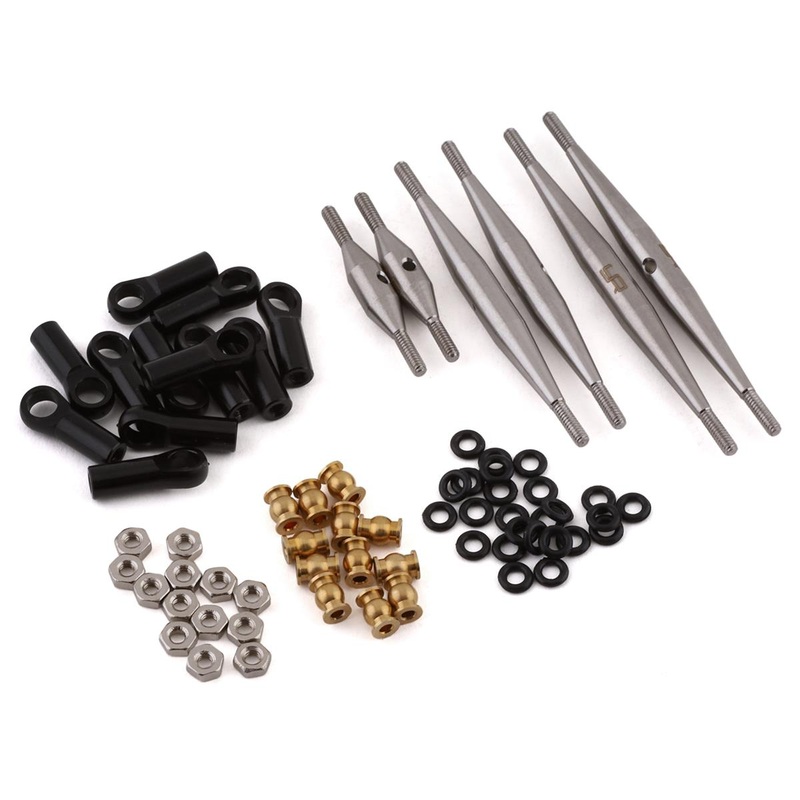YEAH RACING AXSC-042 SCX24 Deadbolt Steel Link Set 133.5mm Wheelbase