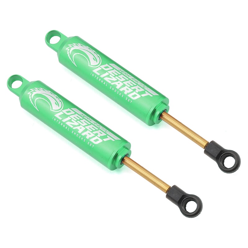 YEAH RACING DDL-090GN 90mm Desert Lizard Two Stage Internal Spring Shock (2) (Green)