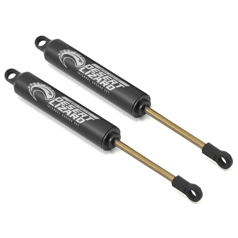 YEAH RACING DDL-120BK 120mm Desert Lizard Two Stage Internal Spring Shock (2) (Black)