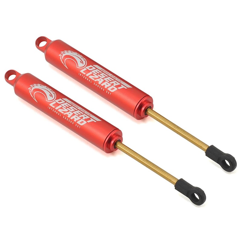 YEAH RACING DDL-120RD 120mm Desert Lizard Two Stage Internal Spring Shock (2) (Red)
