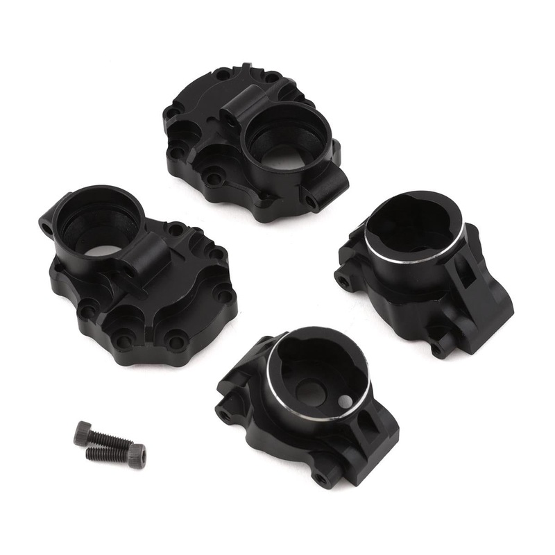 YEAH RACING TRX4-003BK Traxxas TRX-4 Aluminum Rear Portal Drive Hub & Housing (Black) (45g)