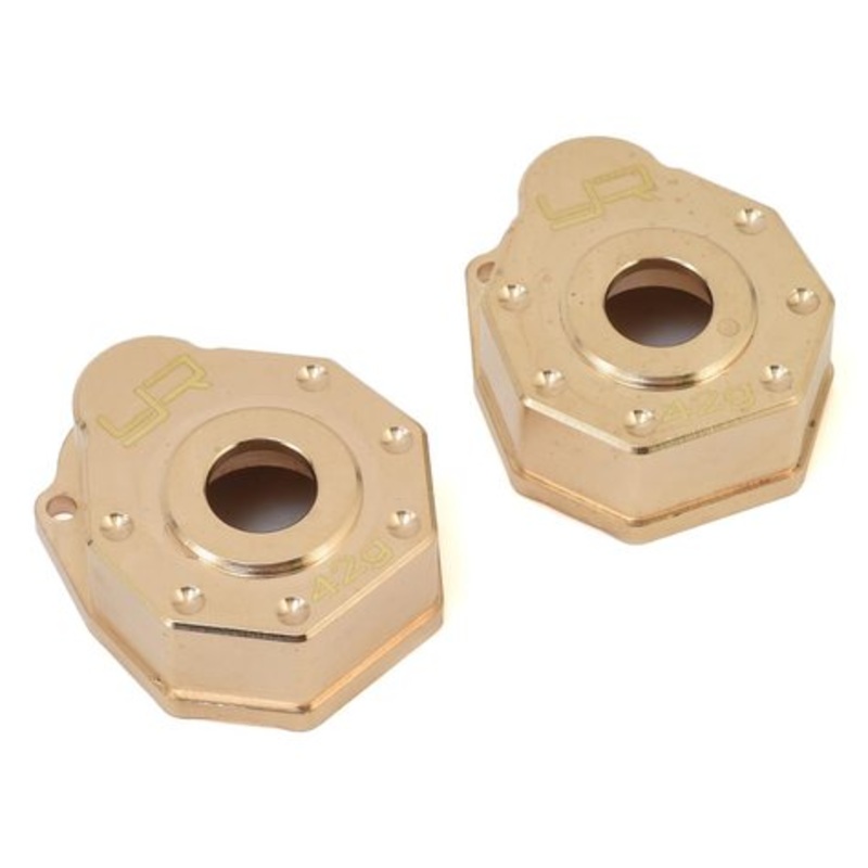 YEAH RACING TRX4-019 Traxxas TRX-4 Brass Portal Cover Set (2)