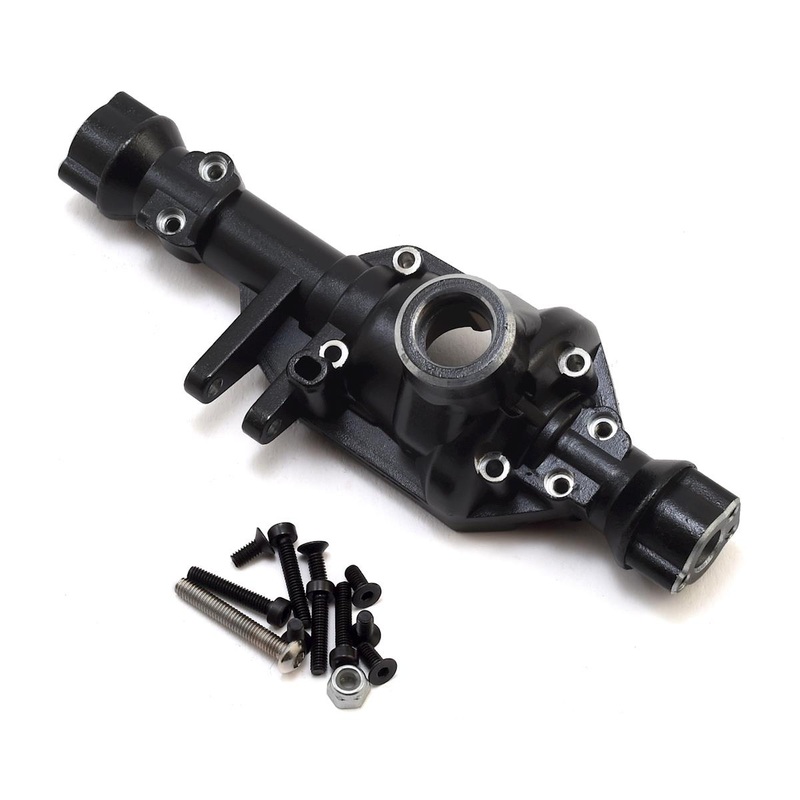 YEAH RACING TRX4-045BK TRX-4 Alloy Front Axle Housing (Black) (Titanium Coated)